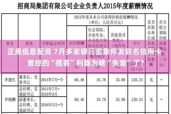 正规低息配资 7月多家银行密集停发联名信用卡 曾经的“揽客”利器为啥“失宠”了？